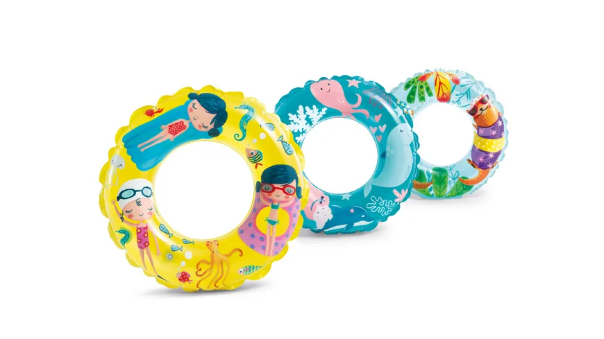 Intex - Schwimmring transparent, 1 Stück, sortiert