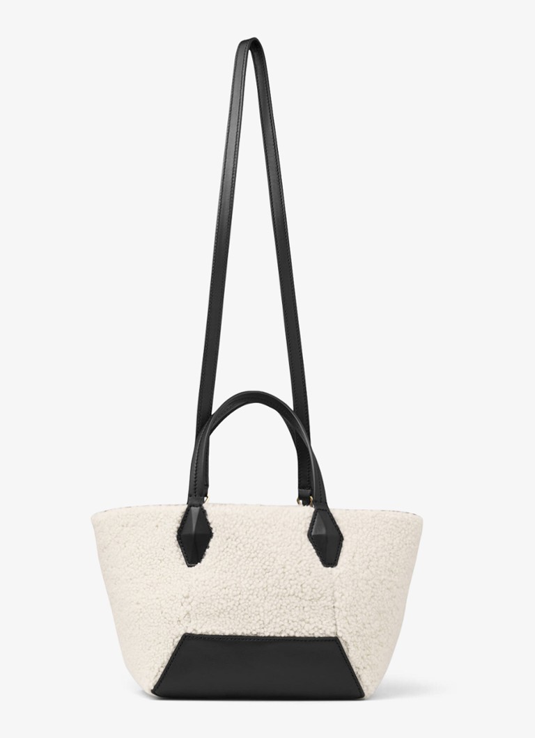 Jimmy Choo Diamond Tote/S torba od ovčje kože s kožnim detaljima