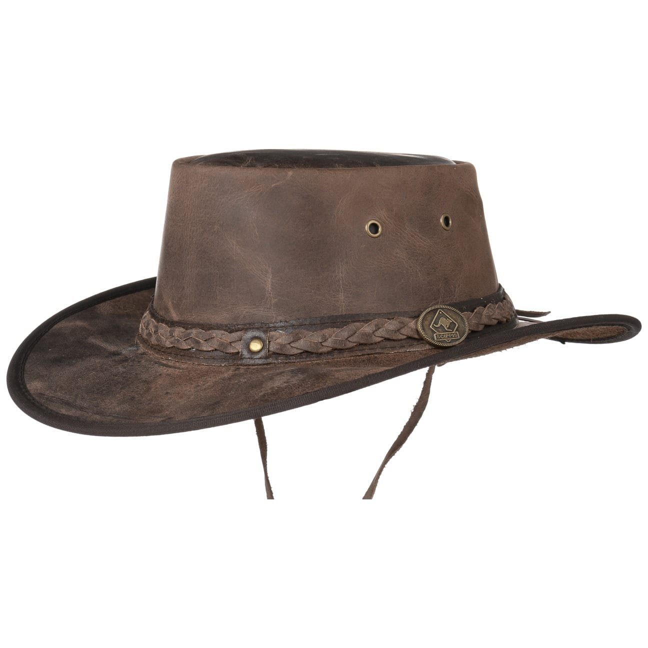 Scippis Outdoorhut (1-St) Lederhut mit Kinnband