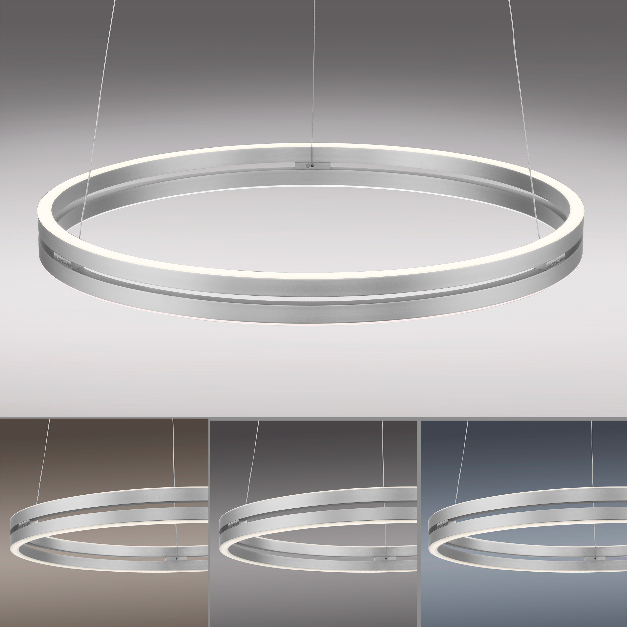 PURELED-Pendelleuchte 2flg