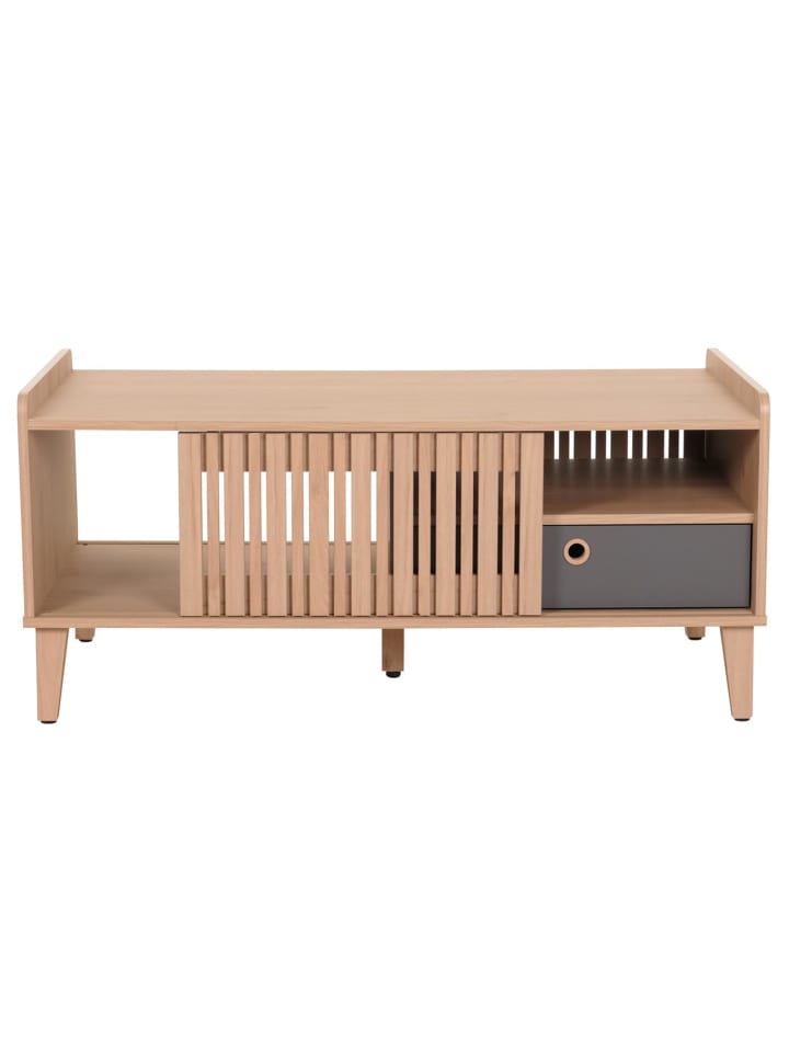 MCW Couchtisch M48, Beige, Schublade grau günstig kaufen onesize
