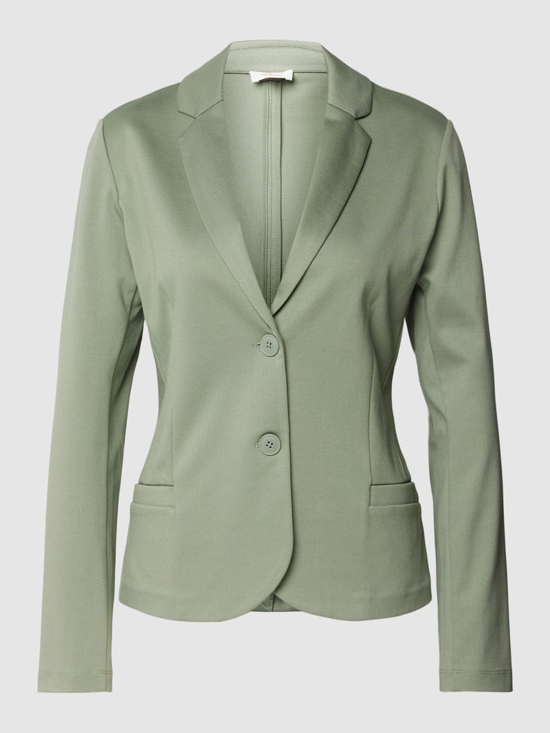 Blazer mit Reverskragen in hellgrün