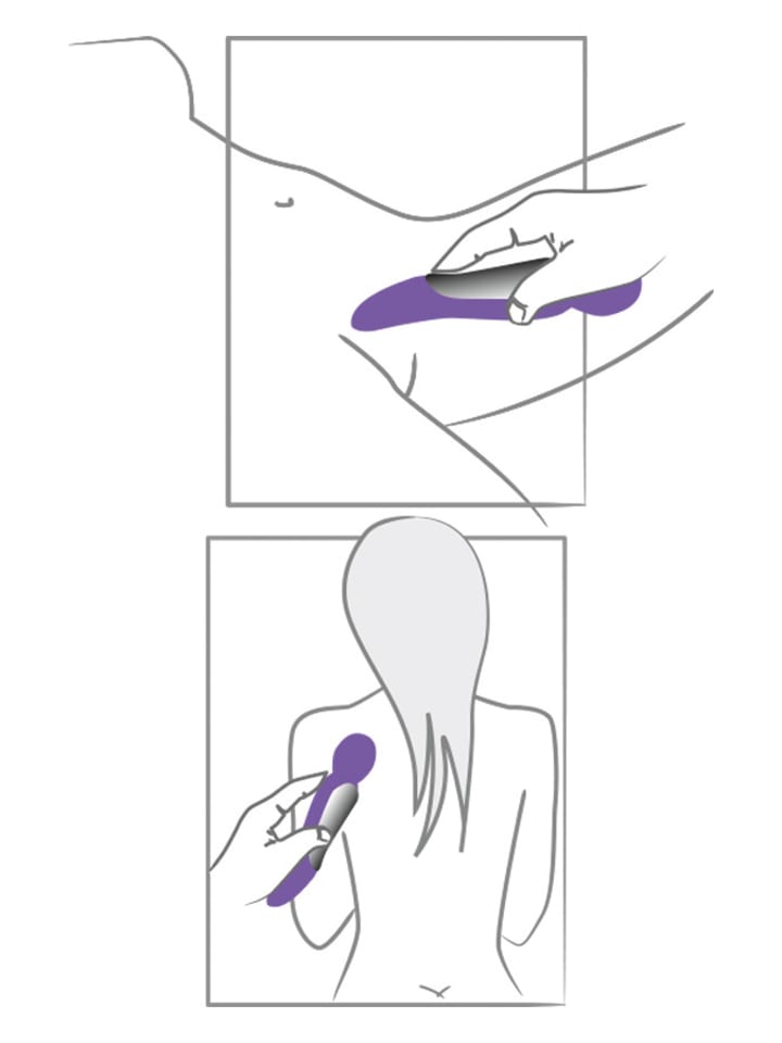 Sweet Smile Vibrator Rechargeable Dual Motor Vibe in lila günstig kaufen 22 cm
