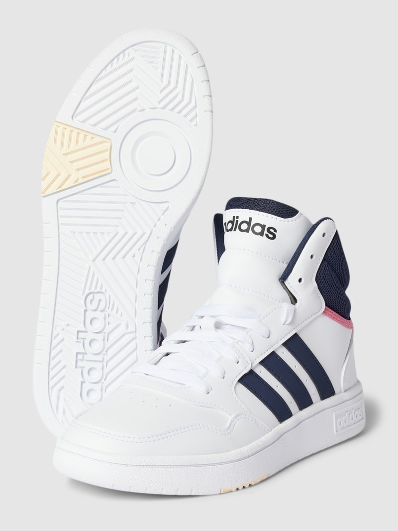 High Top Sneaker mit Label-Details in dunkelblau