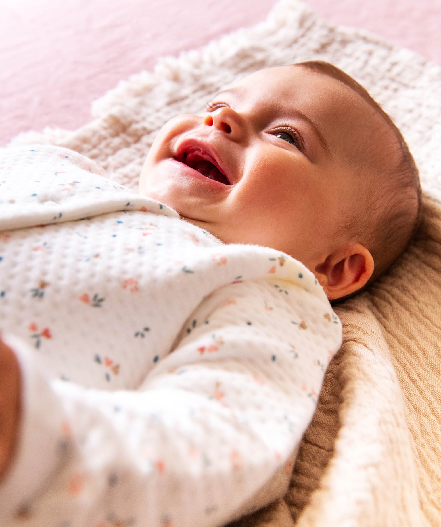 Ensemble layette 3 pièces bébé fille ecru | GEMO