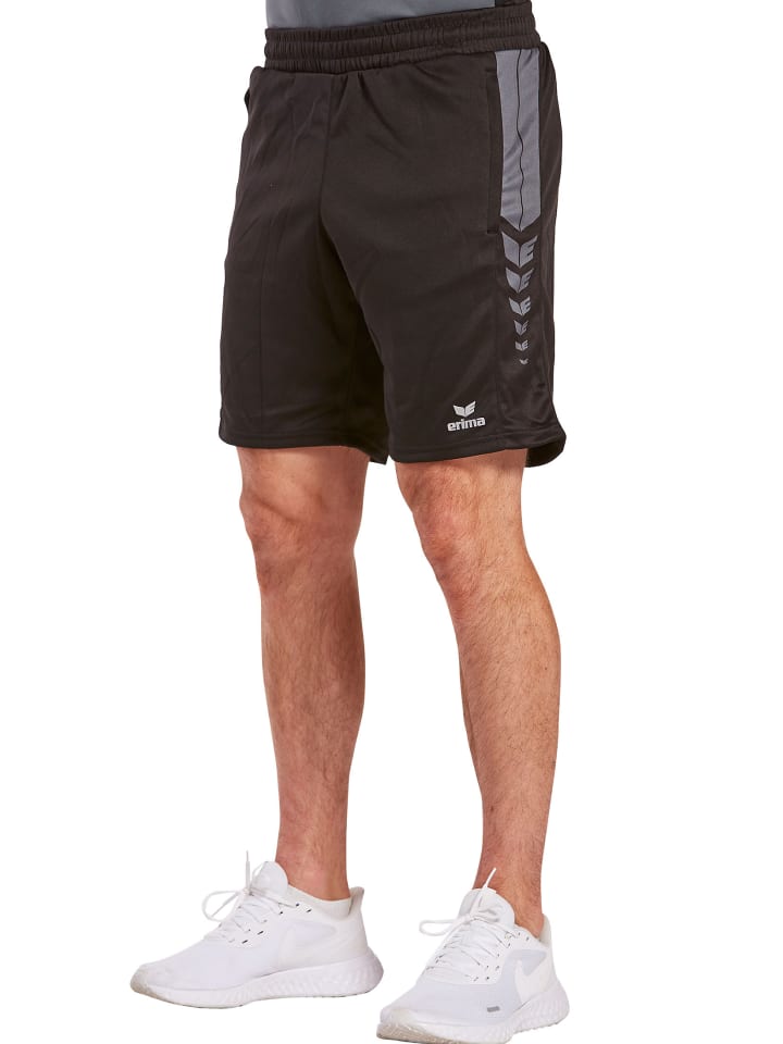 erima Six Wings Shorts in schwarz/slate grey günstig kaufen