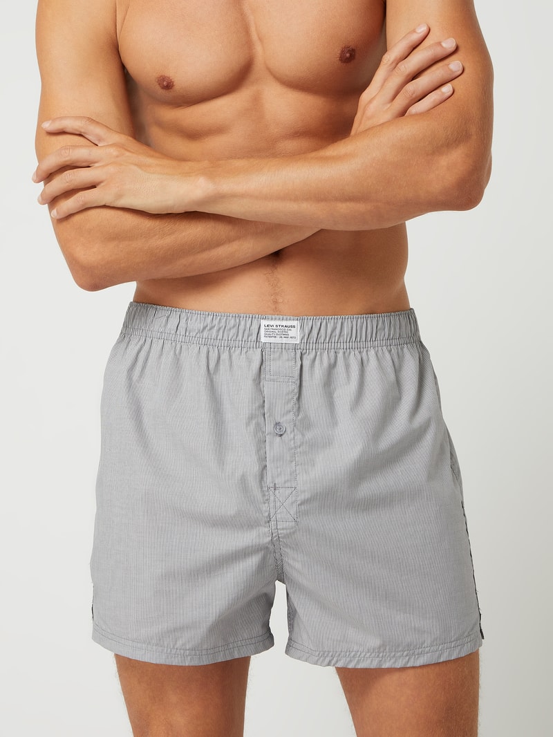Boxershorts im 2er-Pack in mittelgrau