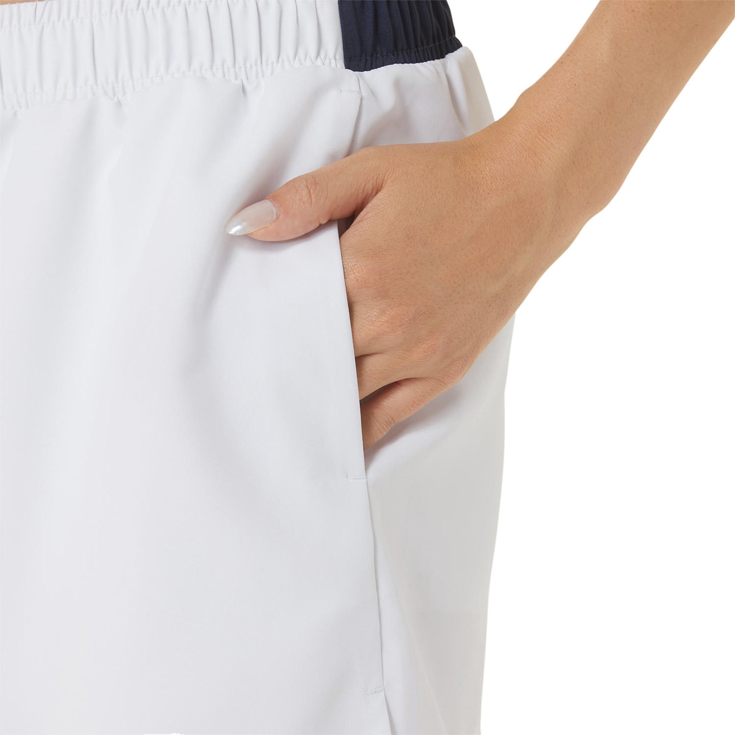 Court Shorts Damen - Weiß, Schwarz
