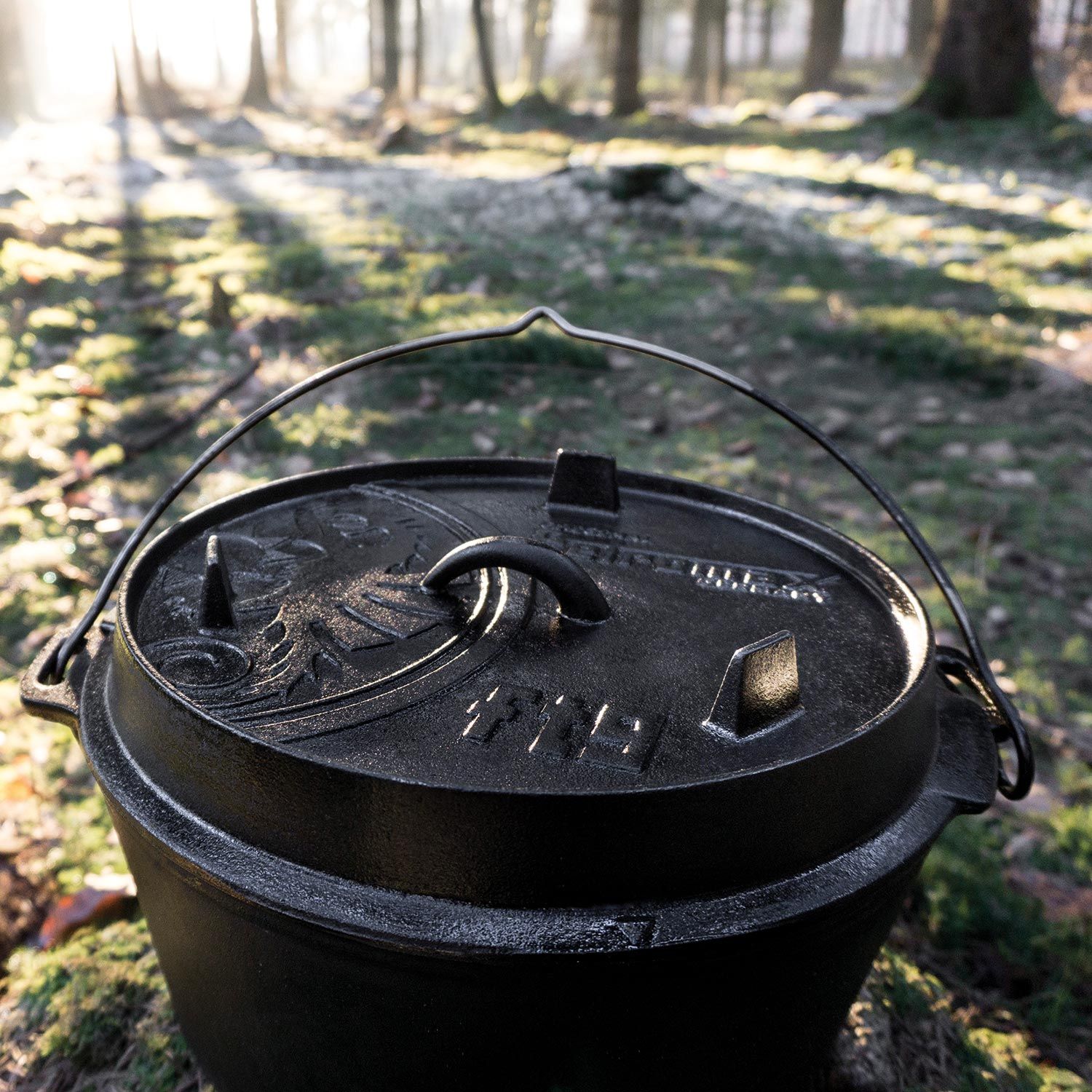 Dutch Oven Feuertopf ohne Standfüße