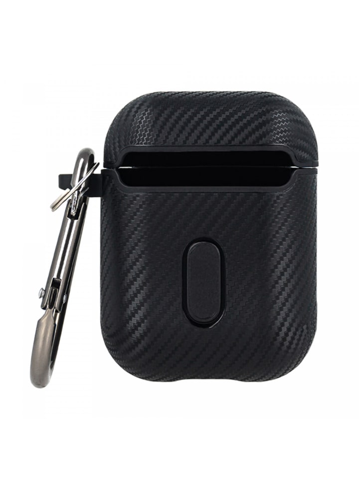 COFI 1453 Kopfhörerhülle Carbon Etui kompatibel mit AirPods in Rot günstig kaufen onesize