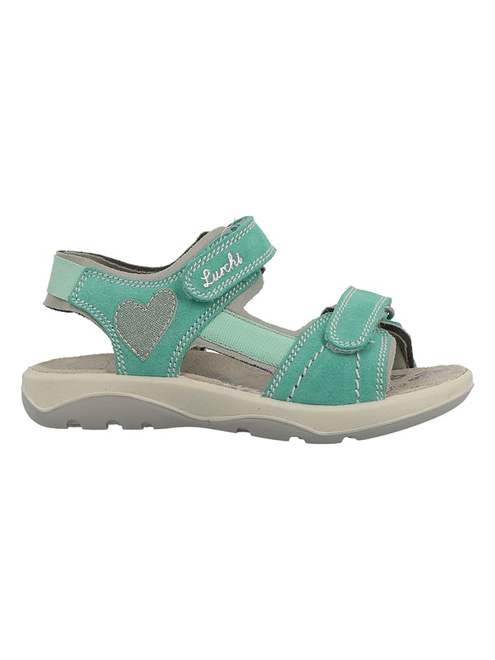 Lurchi Leder-Sandalen in Türkis günstig kaufen