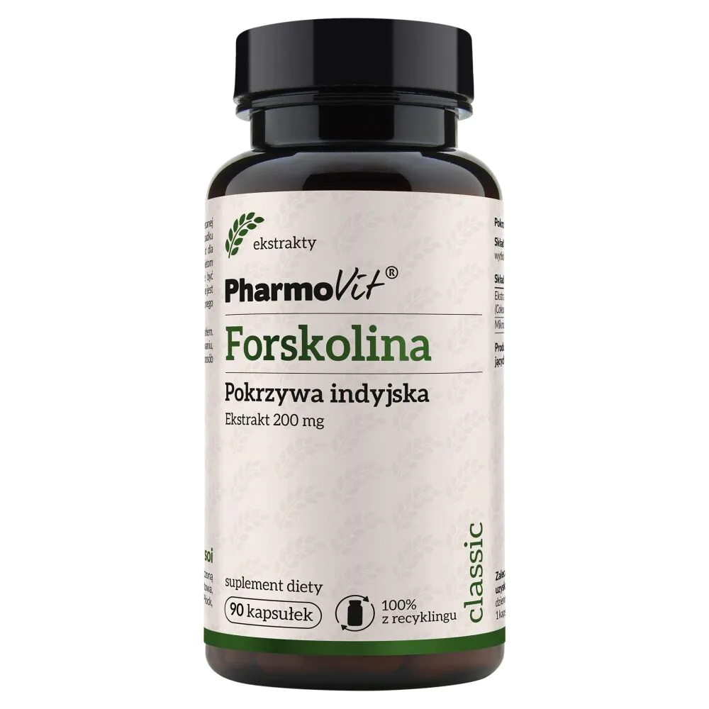 PharmoVit Κλασική Φορσκολίνη Ινδική Τσουκνίδα 200 mg Κάψουλες