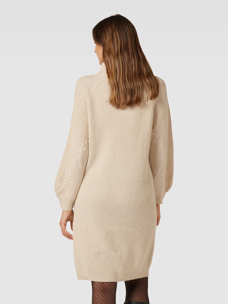 Strickkleid mit Stehkragen Modell 'HOLLYKARISPUFF' in beige
