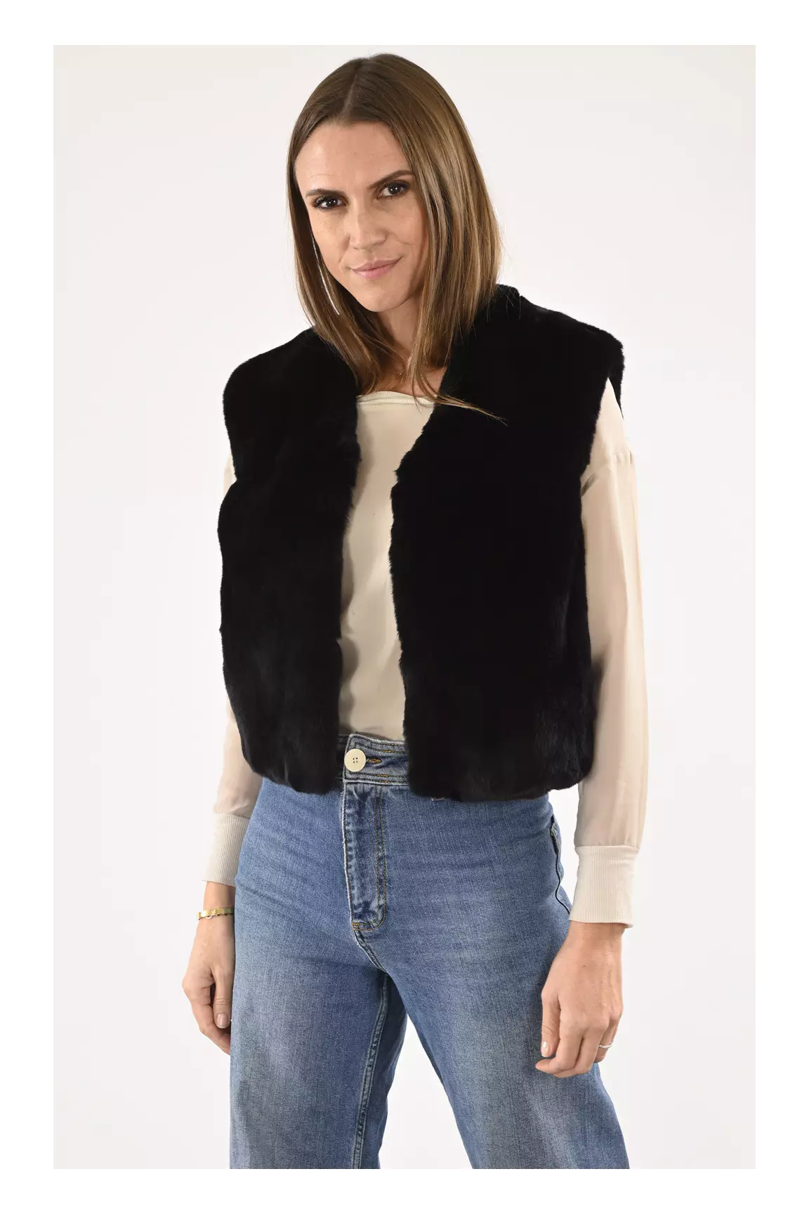 La Canadienne Autres Gilets Femme couleur noir