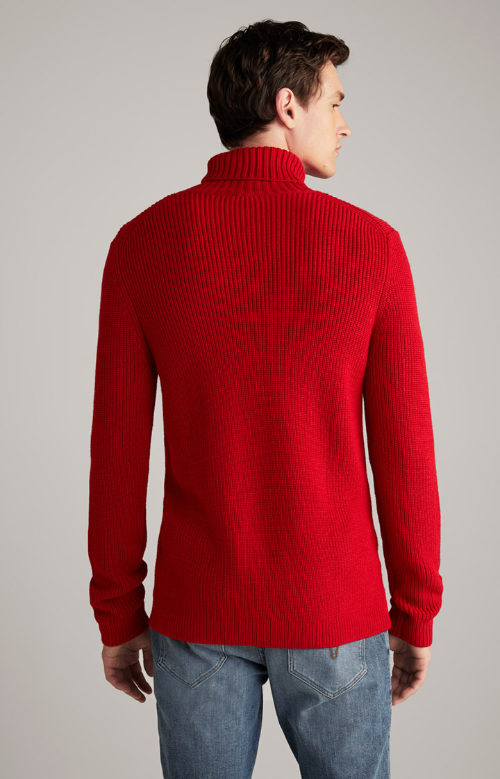 Rollkragenpullover Orlin in Rot