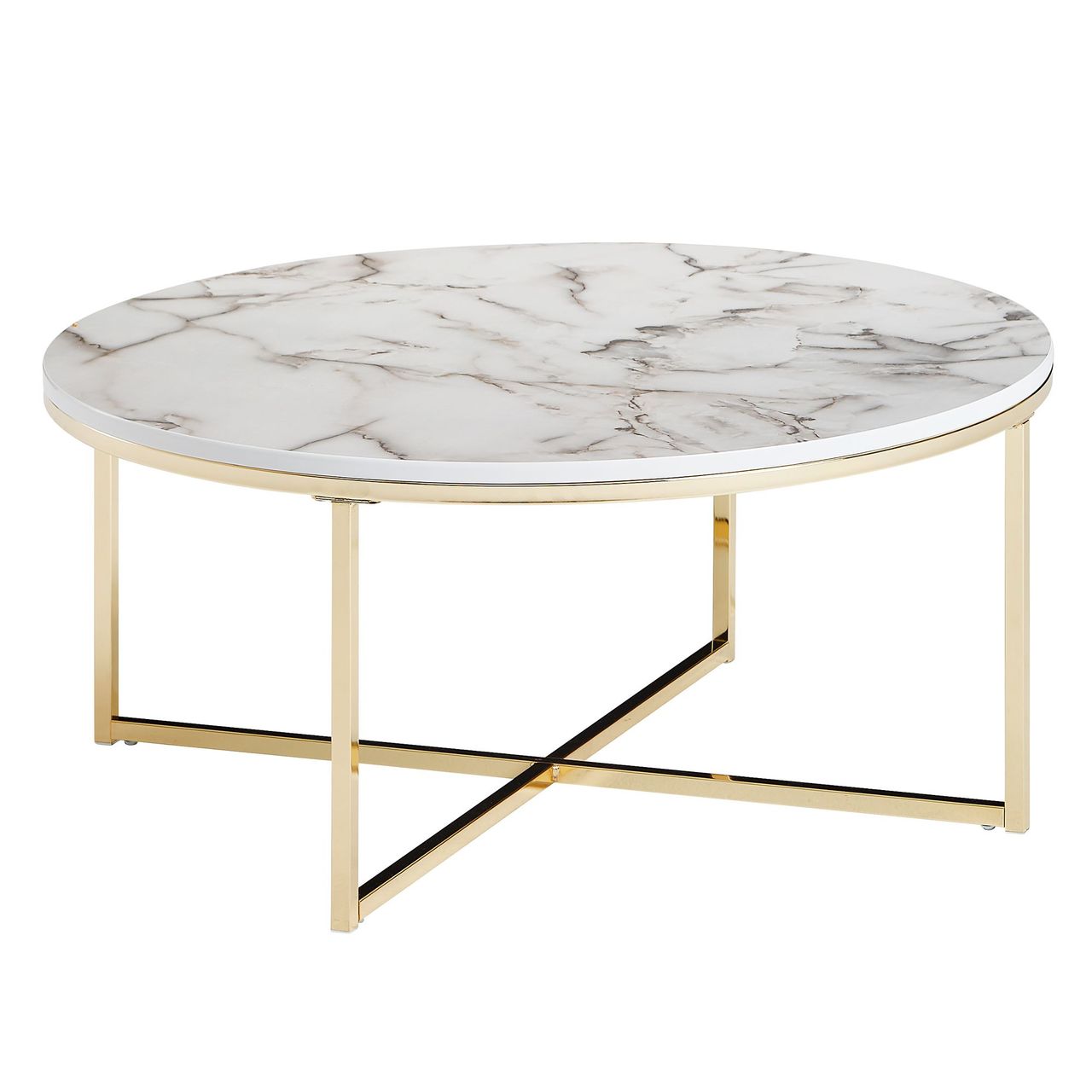 Wohnling Couchtisch 80 x 50 x 36 cm Weiß