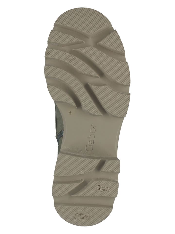 Gabor Leder-Stiefeletten in Grün günstig kaufen