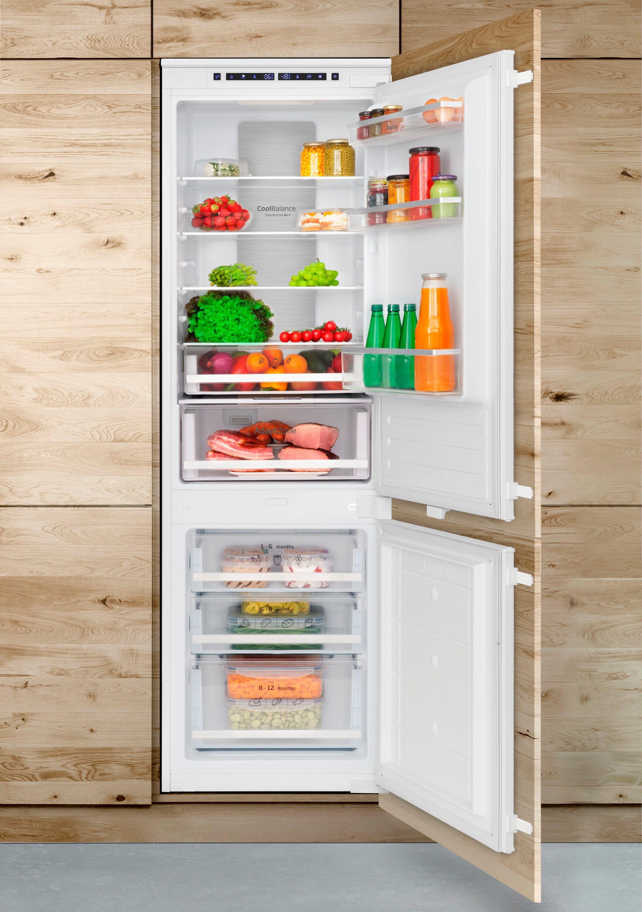 Amica Einbaukühlgefrierkombination EKGCS 387 950, 177,6 cm hoch, 54 cm breit