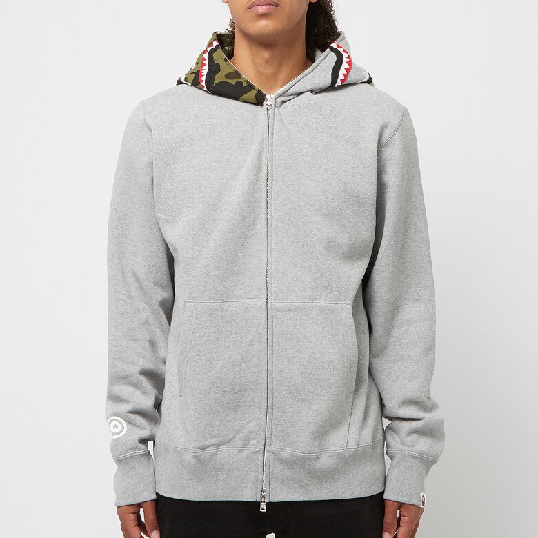 A Bathing Ape Shark Full Zip Hoodie M grey