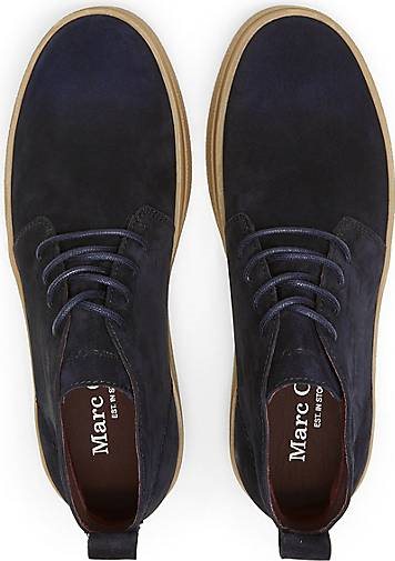 Marc O'Polo Schnürstiefel aus softem Velours-Rindleder