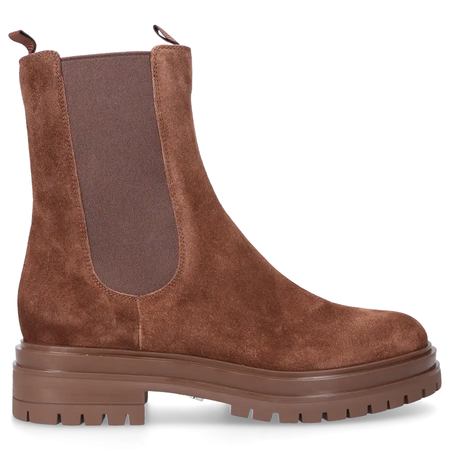 Gianvito Rossi - Chelsea Boots CHESTER Veloursleder - braun