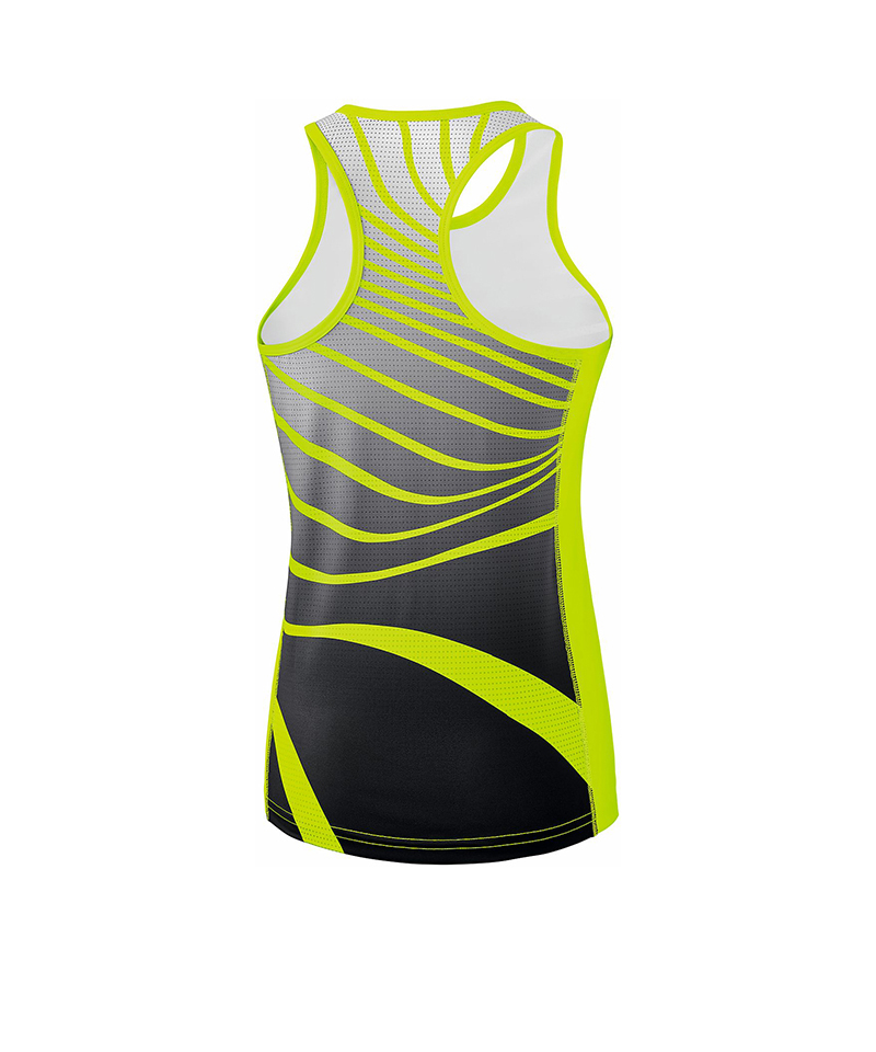 Erima Singlet Running Damen Gelb Schwarz