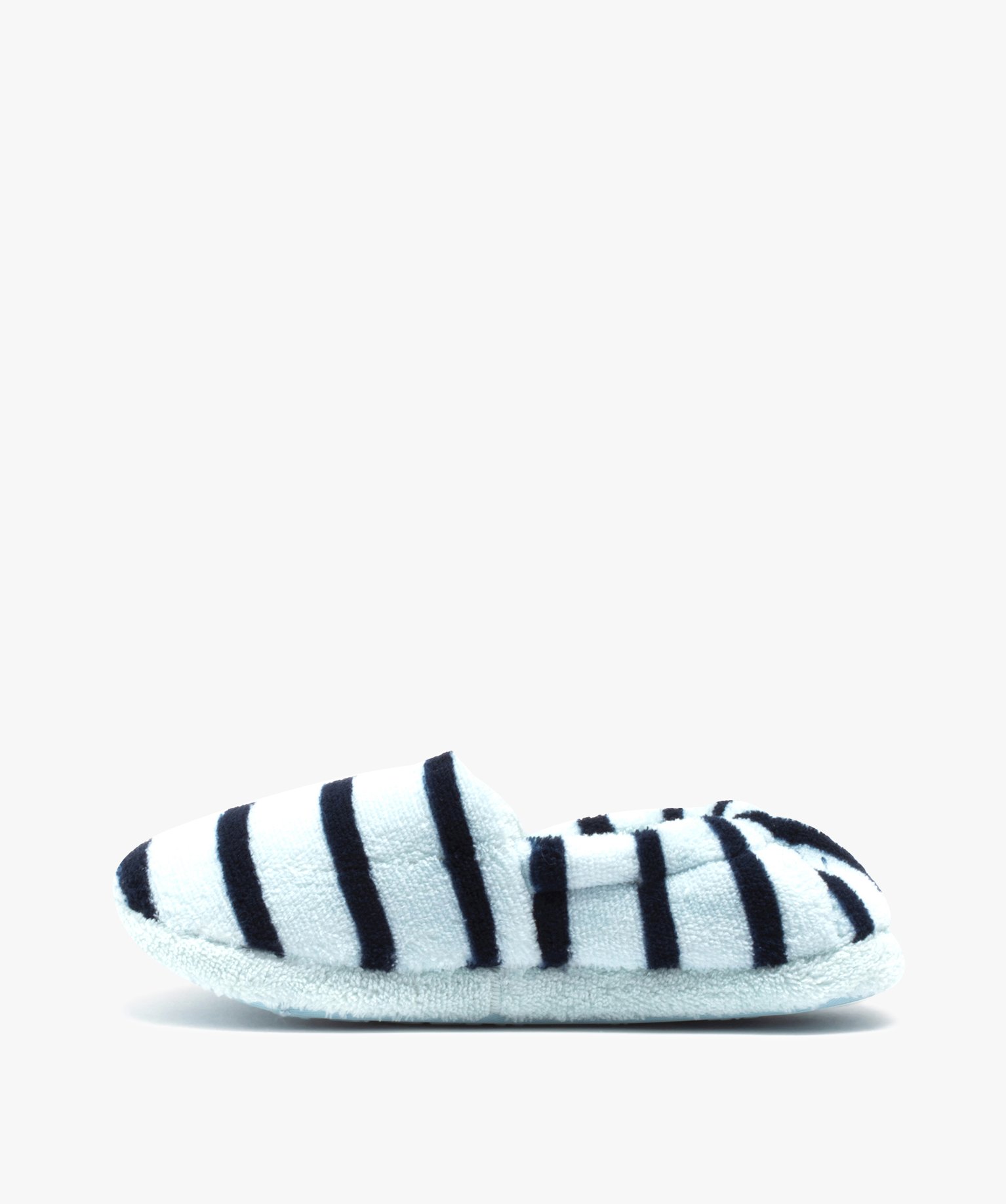 Chaussons Garçon en velours à rayures - Apollo bleu | GEMO