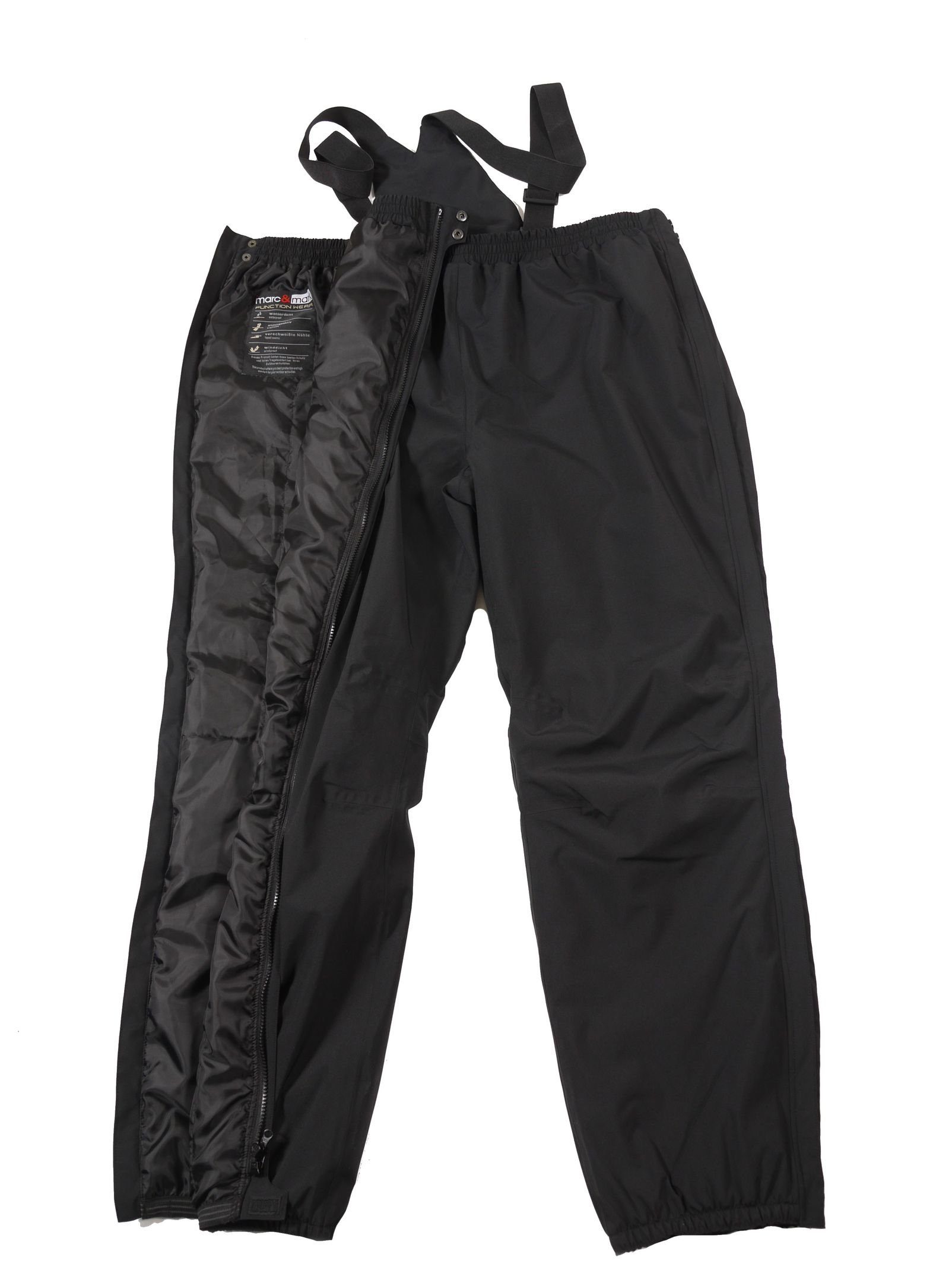 marc & mark Thermohose Thermohose, Schneehose in Übergrößen bis 10XL, schwarz