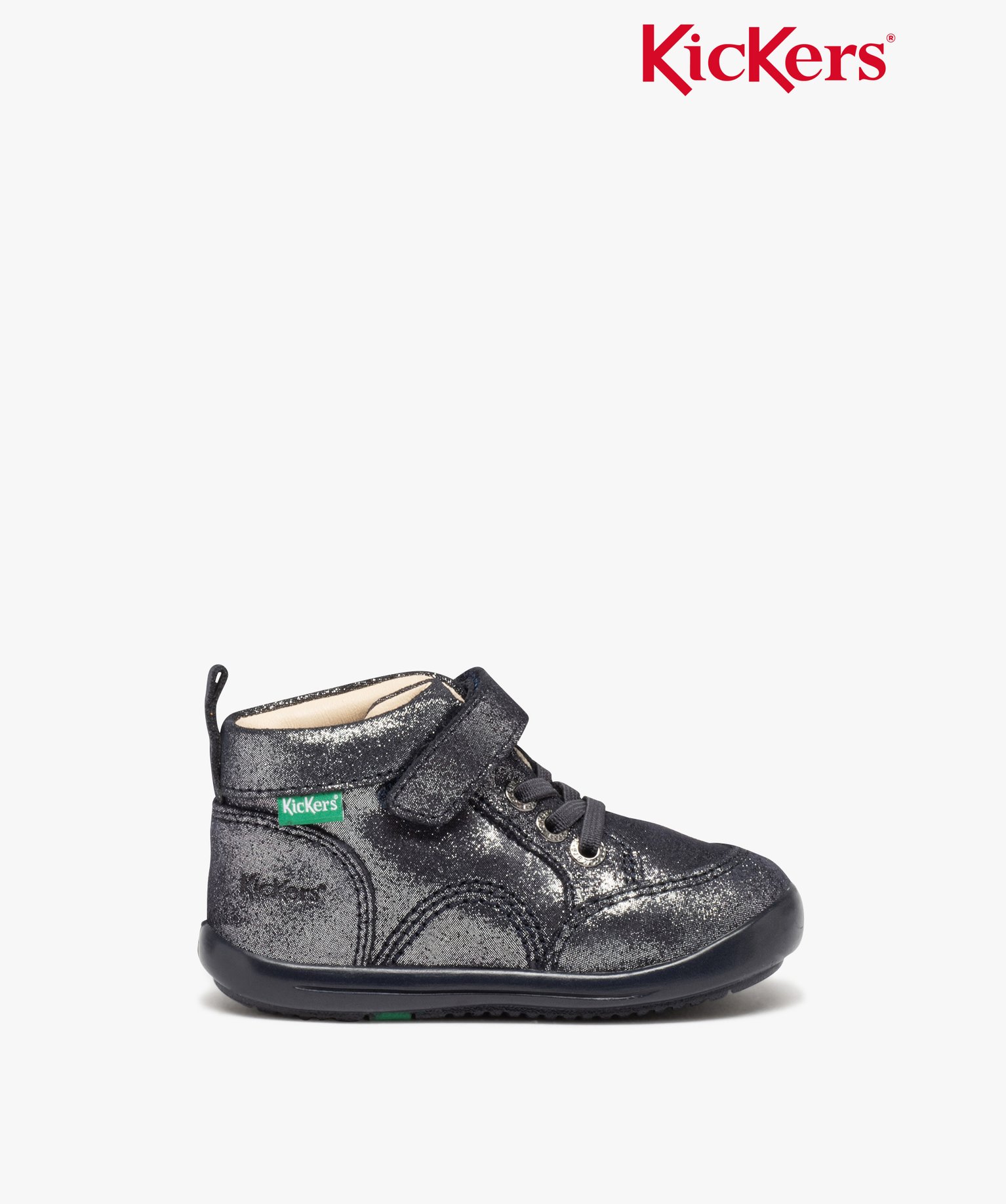 Chaussures premiers pas bébé fille en cuir uni à paillett... marine | GEMO