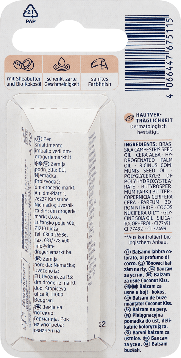Lippenpflege Coconut Kiss, 4,8 g