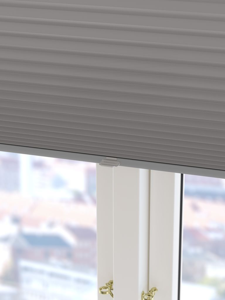 Zasłona plisowana FYN 90x210cm ściemnialna bezprzewodowa szara