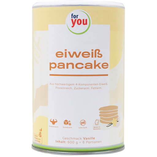 FOR YOU eiweiß pancakes Vanille Pulver  600 g  Pulver