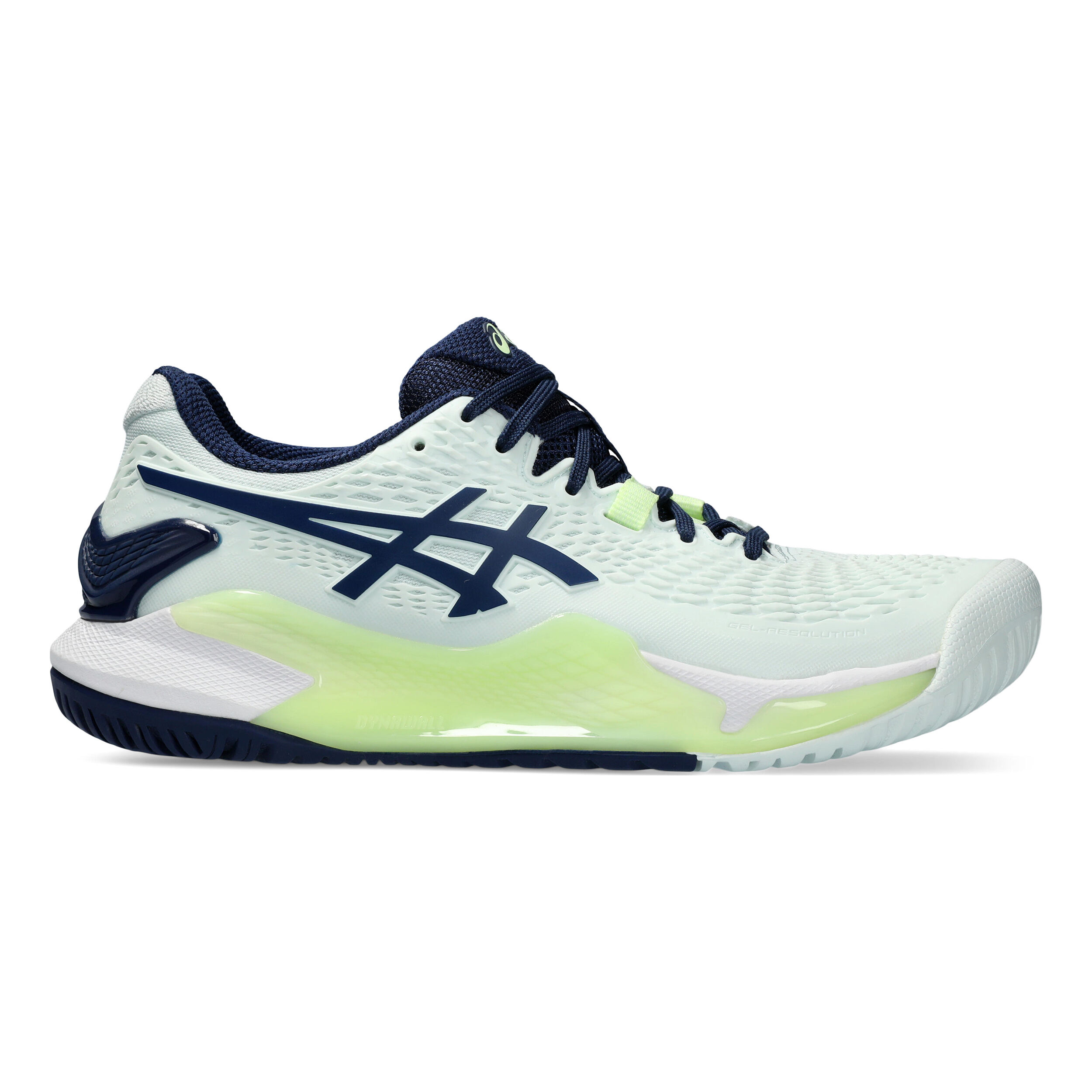 Gel-Resolution 9 Allcourtschuh Damen - Mint, Dunkelblau