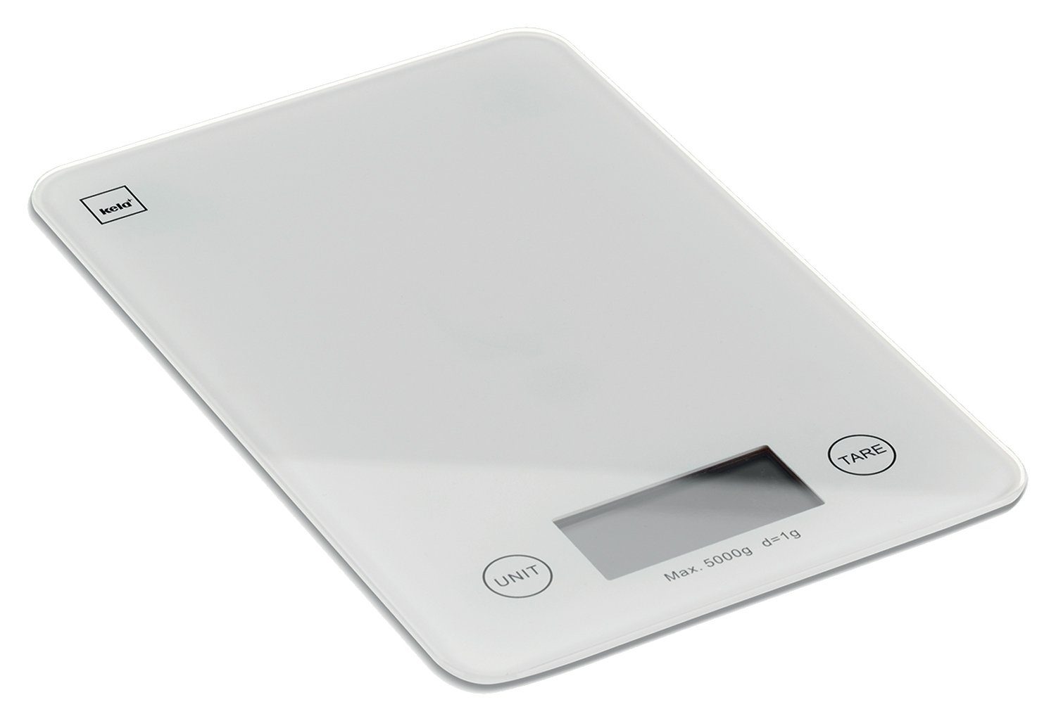 kela Auflaufform Küchenwaage PINTA, Weiß, B 15 cm, Glas
