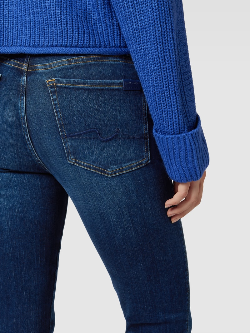 Straight Leg Jeans im 5-Pocket-Design Modell 'KIMMIE' in marineblau