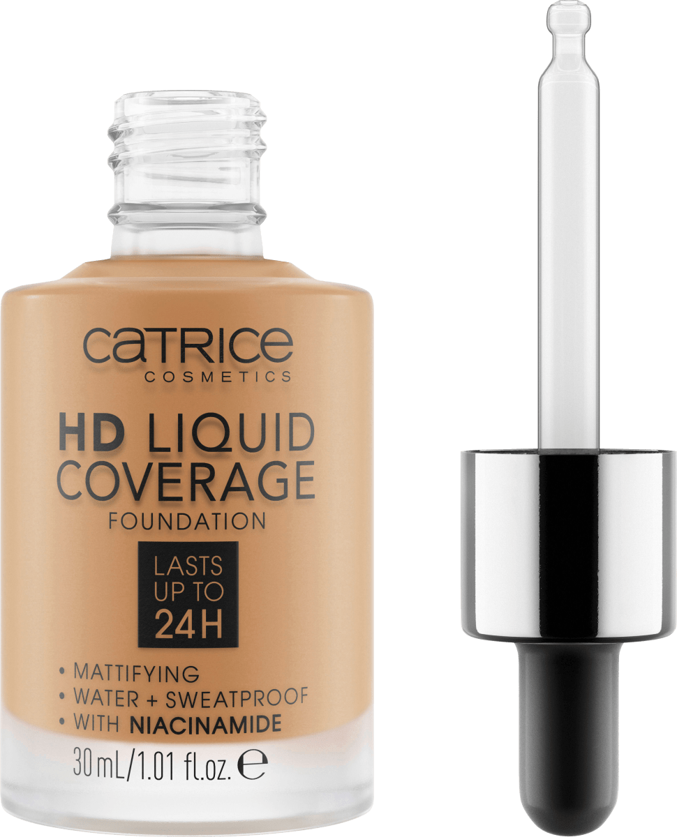 Foundation Liquid HD Coverage Waterproof 048 Desert Beige, 30 ml
