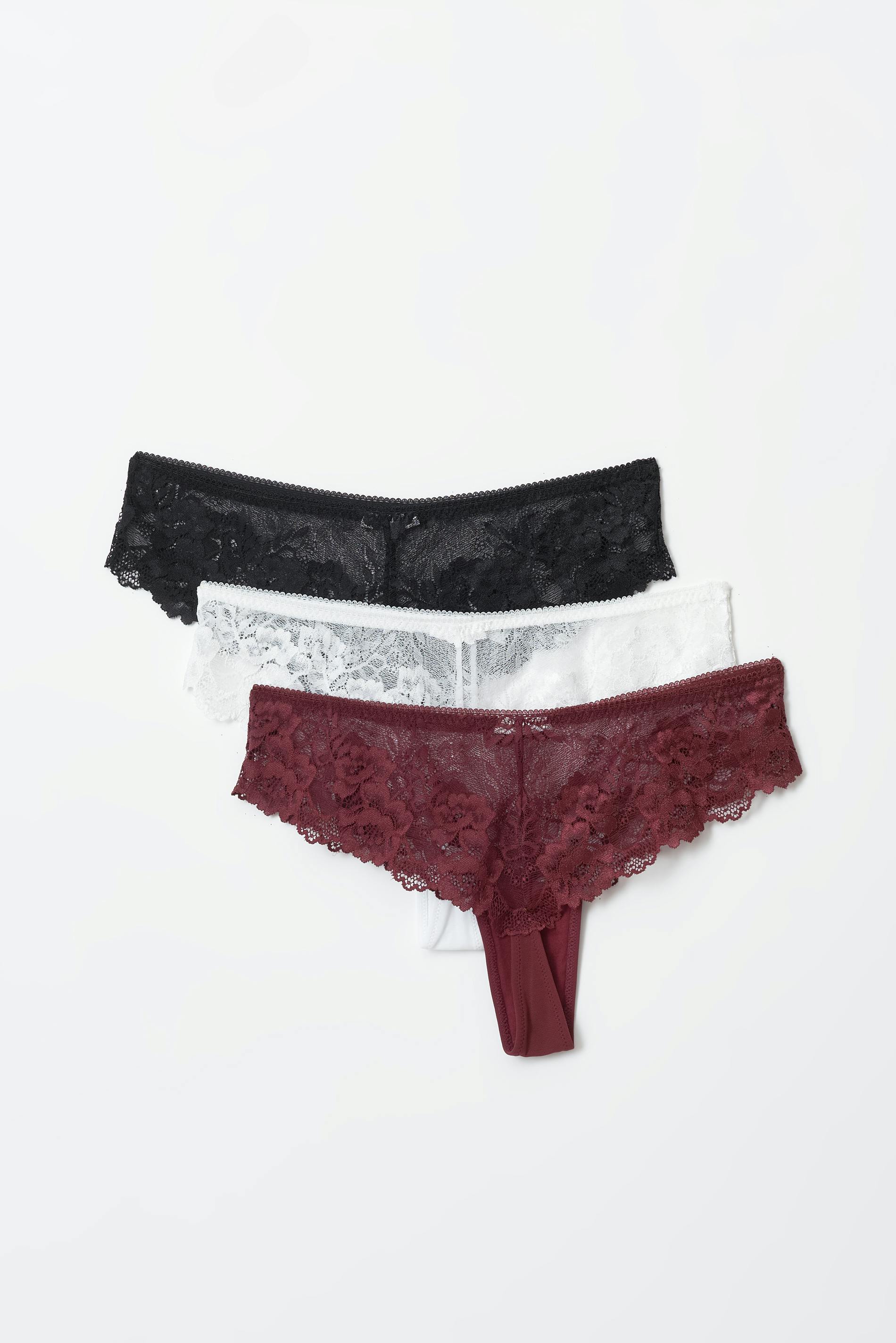 3-pack lace string