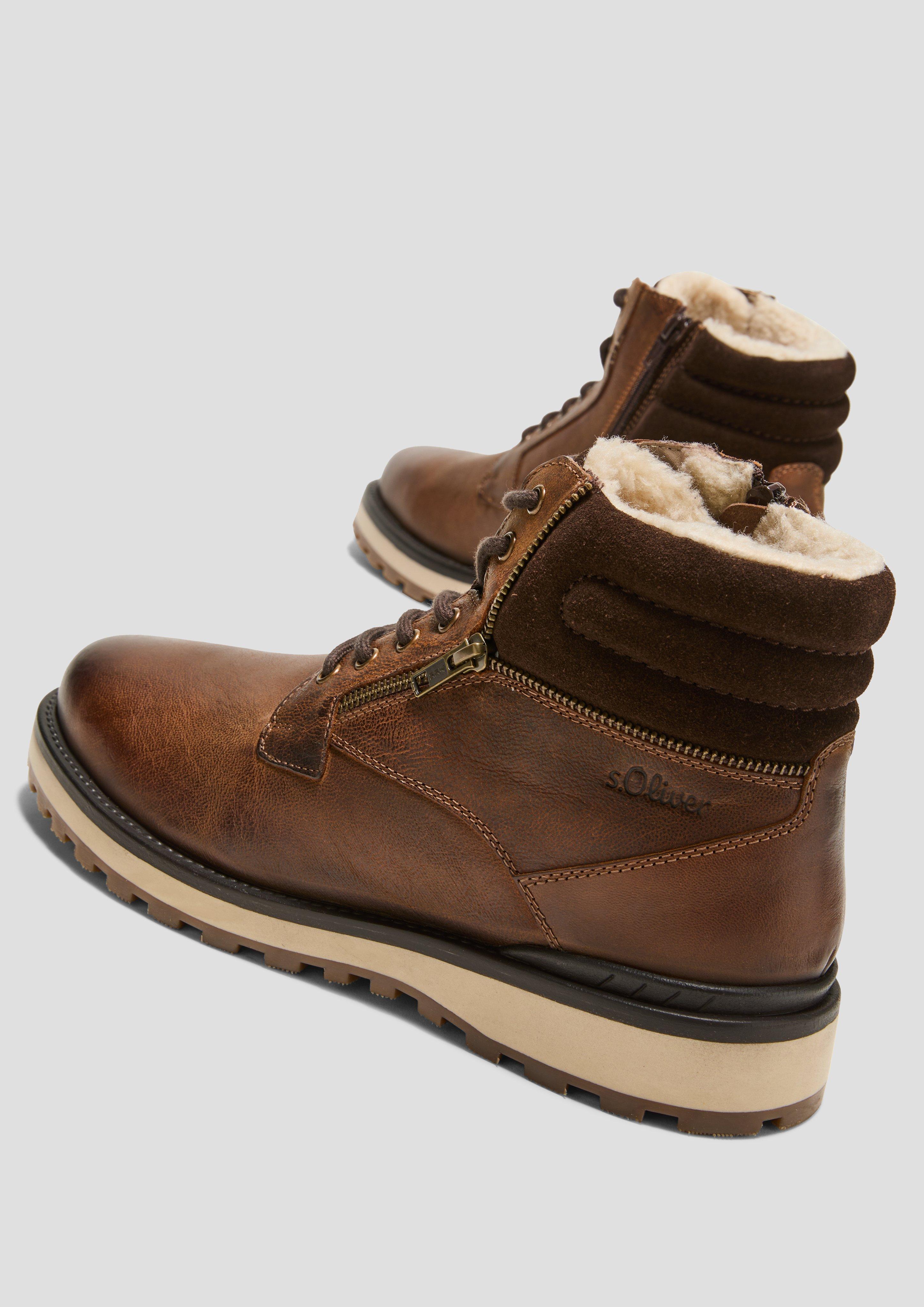 Schnürstiefel aus Echtleder  6008623-305