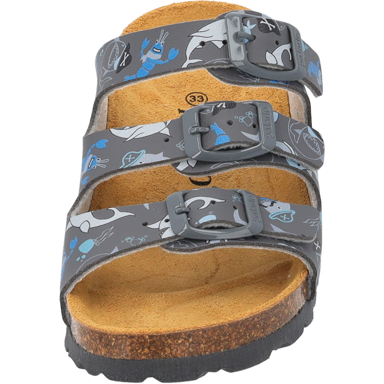 Palado Kids Capri B Print, Pantoletten, Kinder, Grau Nautic