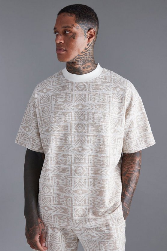 Oversize Jacquard T-Shirt