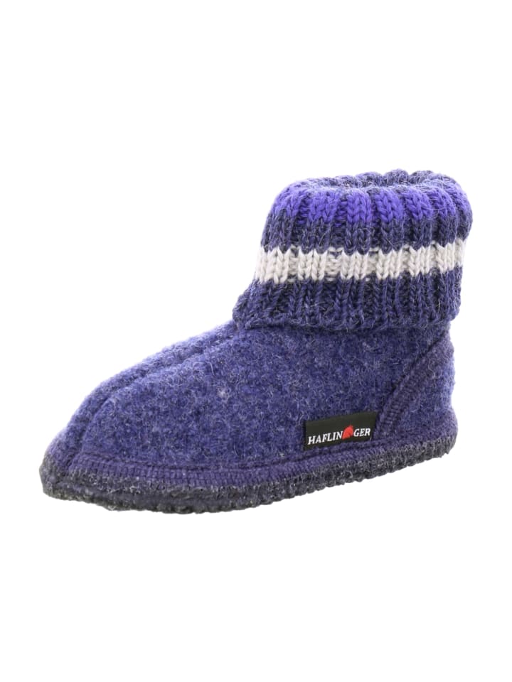 HAFLINGER Hausschuhe in Blau günstig kaufen