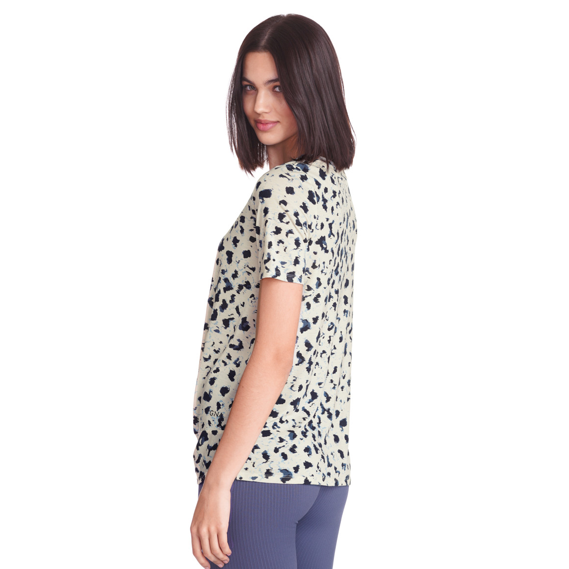 Damen Yoga-T-Shirt mit Knotendetail