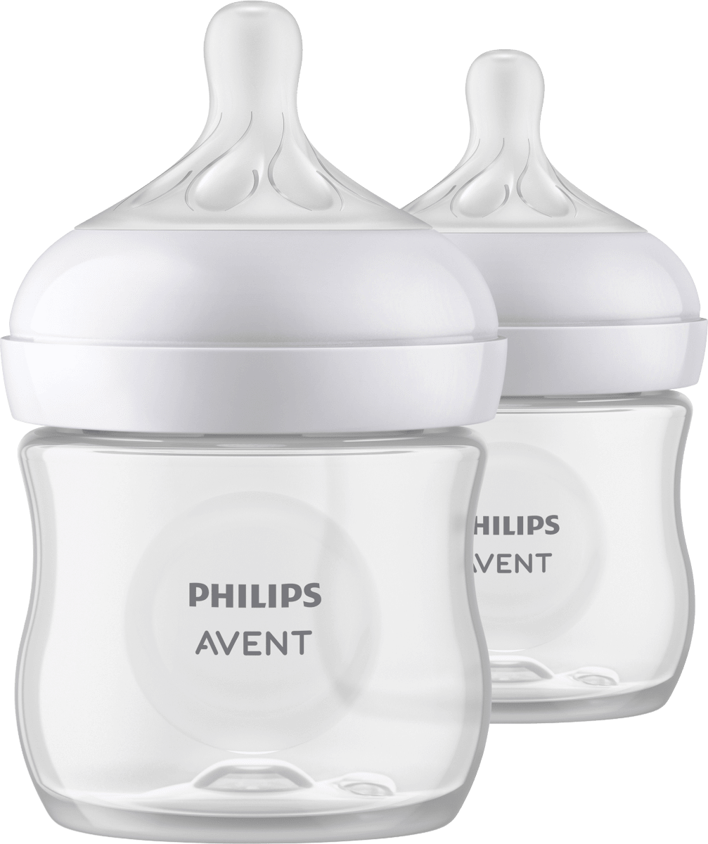Babyflasche Natural Response weiß, von Geburt an, Doppelpack, 125ml, 1 St
