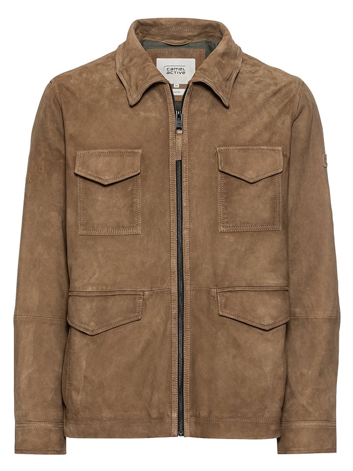 Camel Active Lederjacke in Khaki günstig kaufen