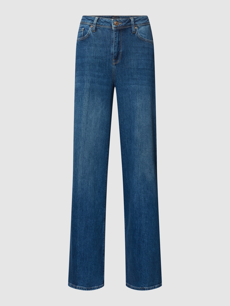 Jeans mit Label-Patch Modell 'Sventy' in blau