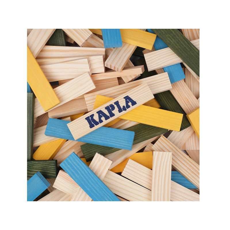 Kapla baril 120, bleu clair, jaune, vert