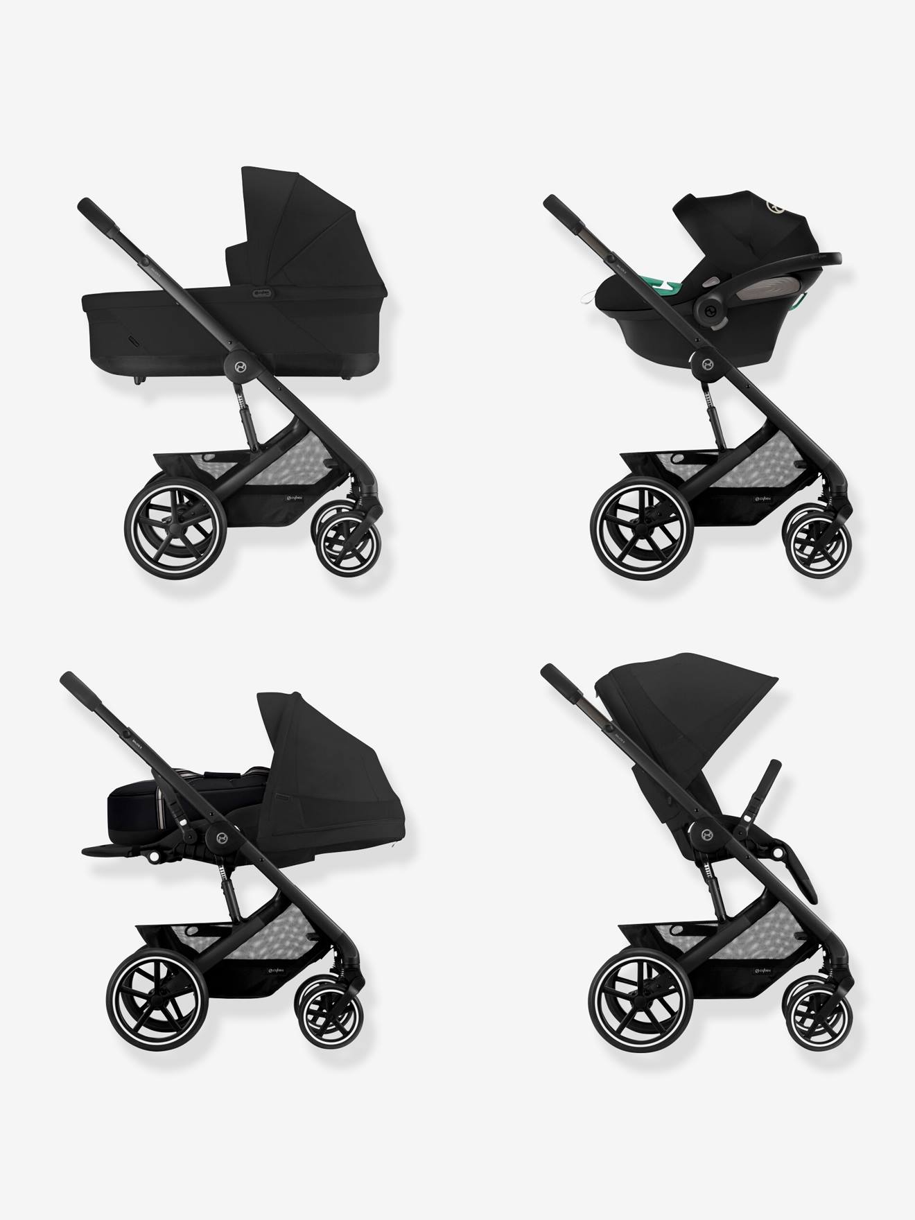 Cybex Wendbarer Kinderwagen BALIOS S LUX 2023 CYBEX Gold - grau