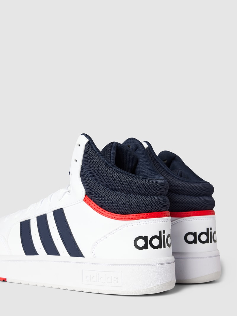 High Top Sneaker mit Label-Details in weiß