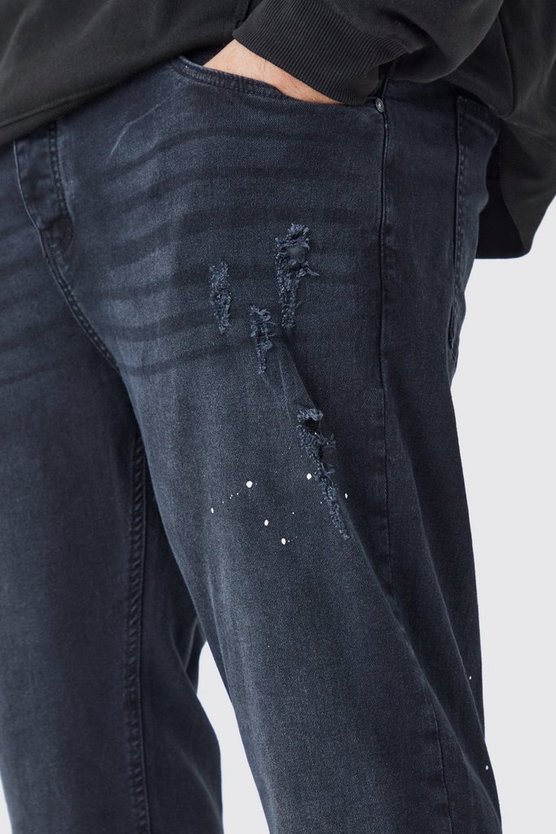 Plus getönte Skinny Stretch Jeans
