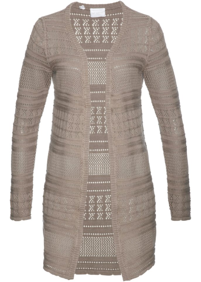 Strickjacke mit Leinenanteil